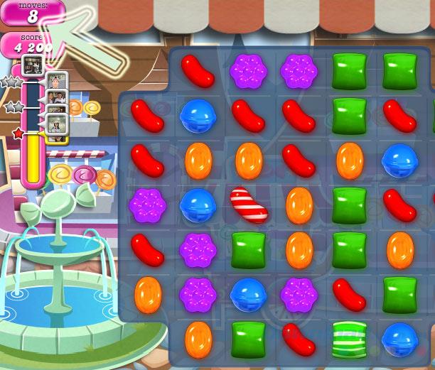 Using the Cheat Engine increases the number of moves in Candy Crush Saga