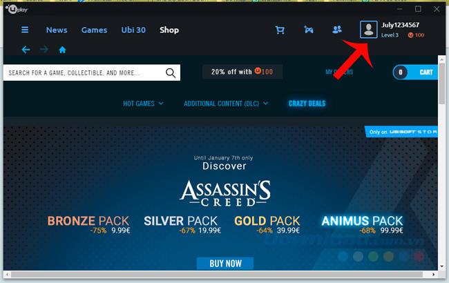 How to use Uplay to play the game Assassin Creed