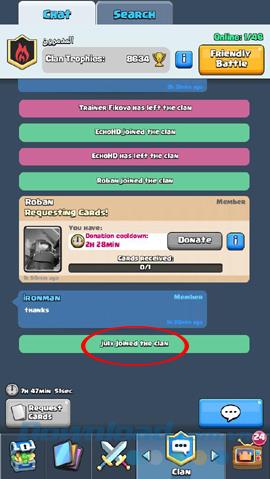 Find out about Clan in Clash Royale game