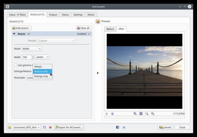 How to batch resize photos with XnConvert