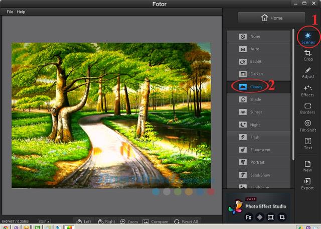 Install and use Fotor free photo editing