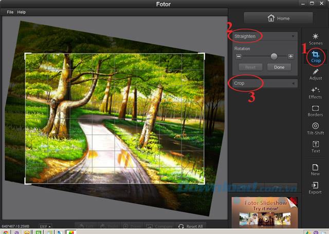 Install and use Fotor free photo editing