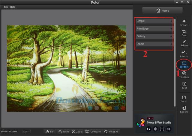 Install and use Fotor free photo editing