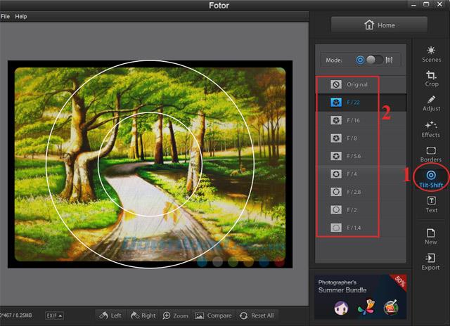 Install and use Fotor free photo editing