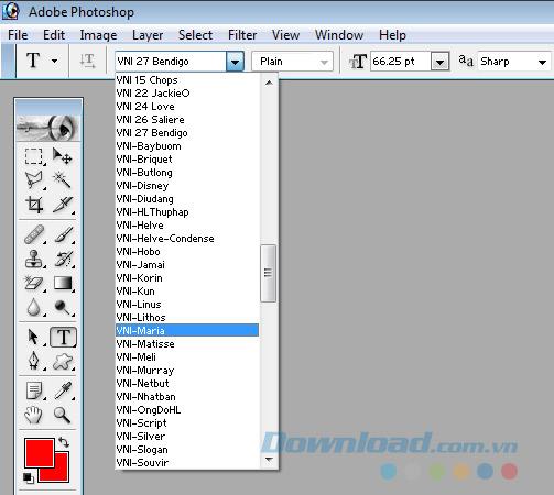 How to add Vietnamese font for Photoshop