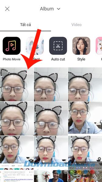 Instructions for installing and taking pictures with B612