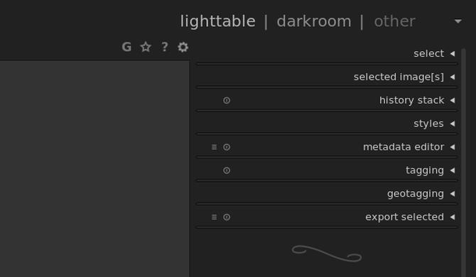 Arahan untuk kegunaan Darktable