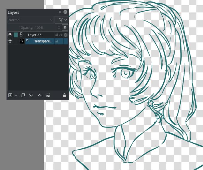 Instruções para colorir imagens com Krita