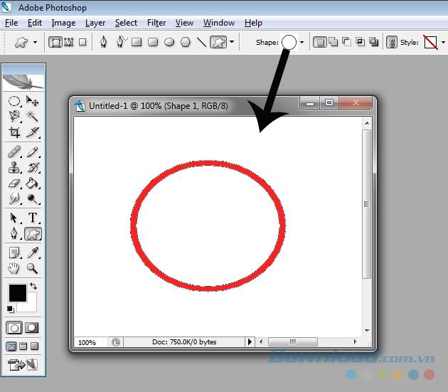 Bagaimana menulis teks dalam bulatan di Photoshop