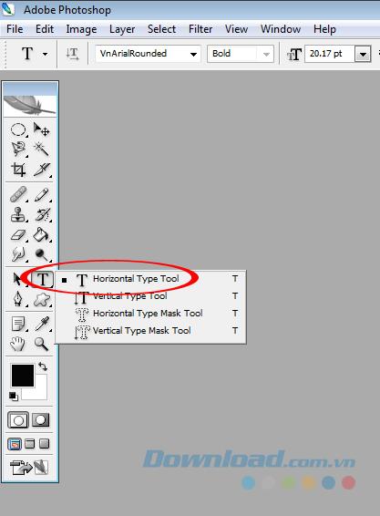 How to write text in a circle in Photoshop