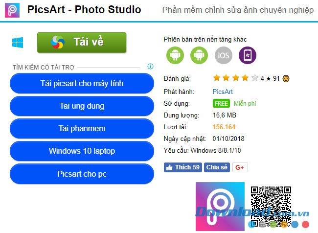 คำแนะนำในการดาวน์โหลดและติดตั้ง PicsArt