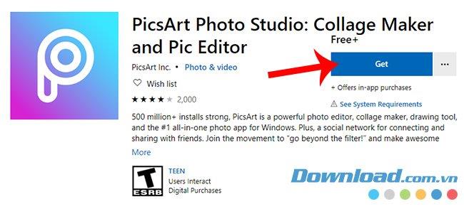 Anweisungen zum Herunterladen und Installieren von PicsArt
