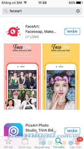 How to use the FaceArt app to create collages with celebrities