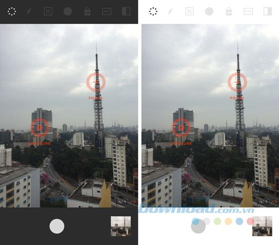 Instruction for taking photos using the VSCO photo editing application