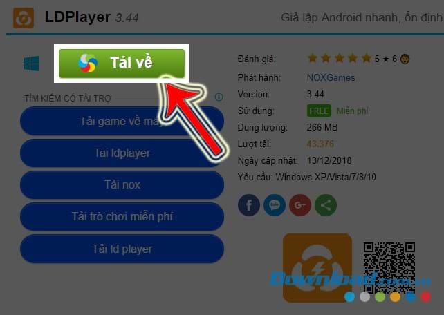 How to download and install the LDPlayer emulator to play games on PC