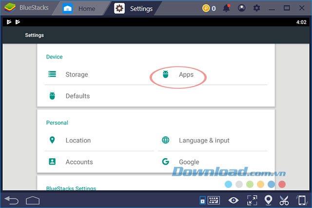 How to uninstall applications, uninstall apps on BlueStacks