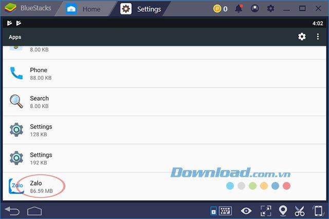 How to uninstall applications, uninstall apps on BlueStacks