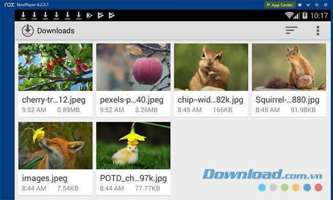 How to download photos, download videos, download software for NoxPlayer emulator