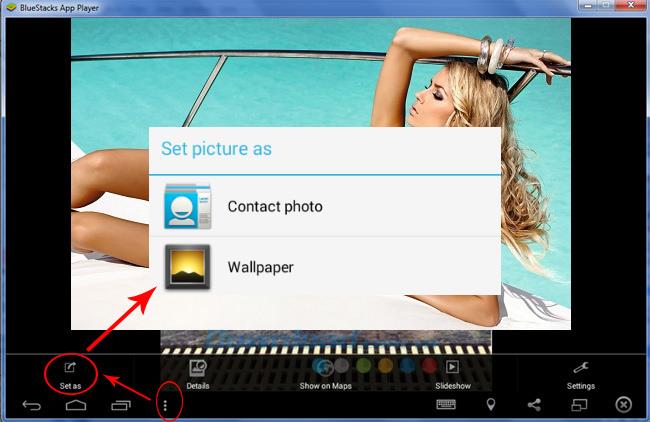 How to upload photos and data from a computer to BlueStacks