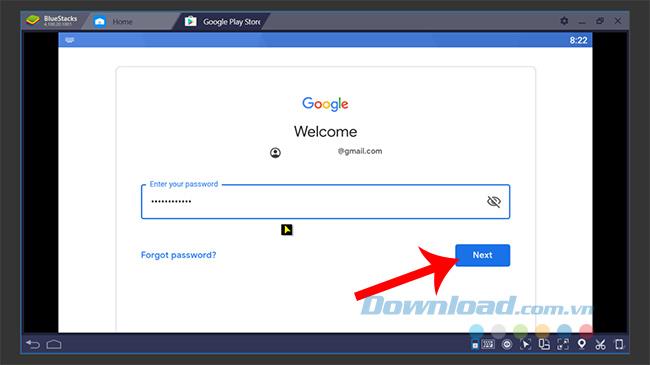How to log into an account on BlueStacks