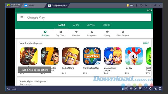 How to log into an account on BlueStacks