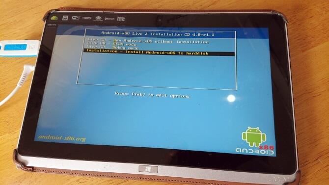 install windows on android tablet dual boot