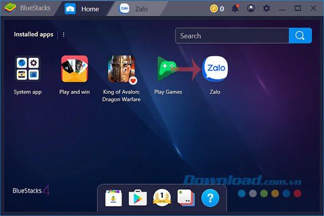 Instructions on how to install the APK file on BlueStacks