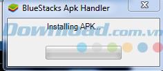 Instructions on how to install the APK file on BlueStacks