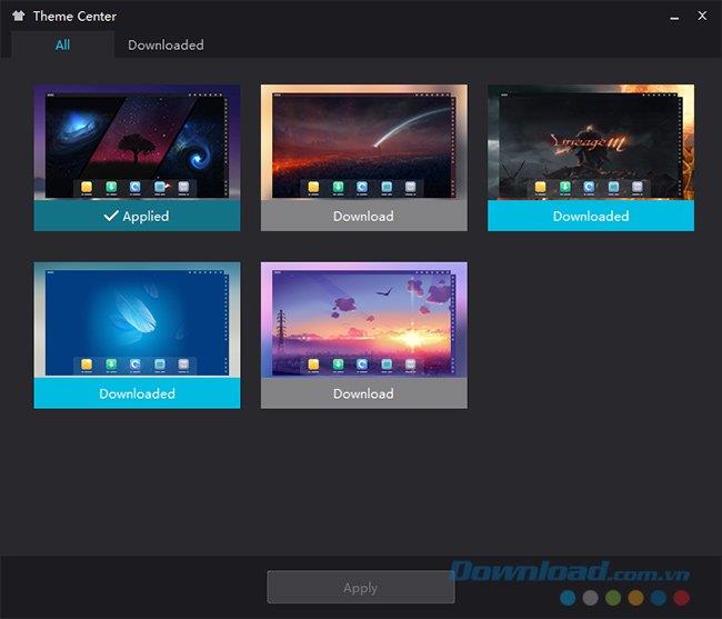 Bagaimana mengubah antarmuka, tema untuk emulator NoxPlayer