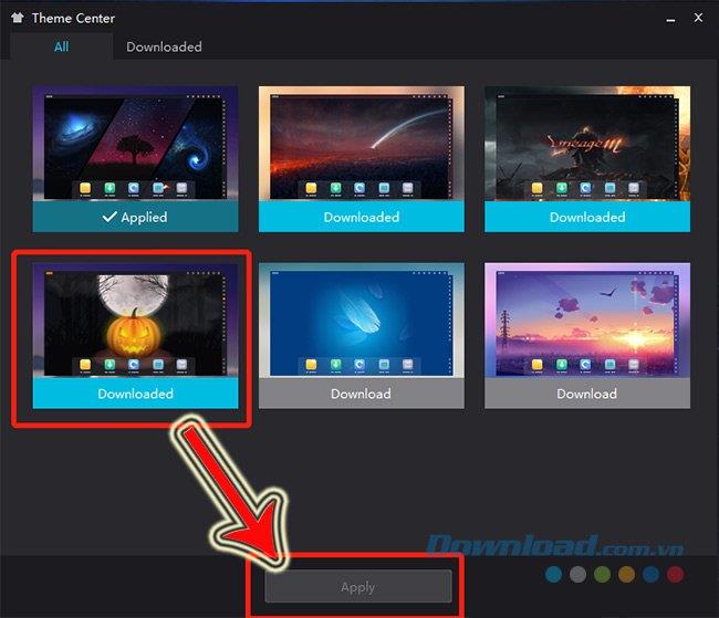 Bagaimana mengubah antarmuka, tema untuk emulator NoxPlayer