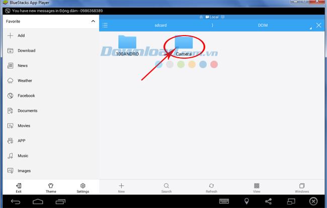 How to get photos and data from BlueStacks to a computer