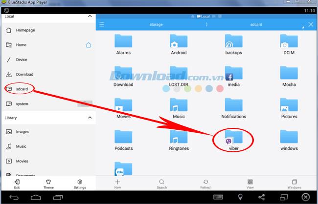 How to get photos and data from BlueStacks to a computer