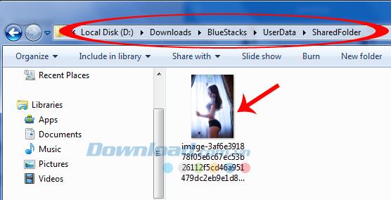 How to get photos and data from BlueStacks to a computer