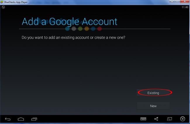 Instructions to change accounts when using BlueStacks