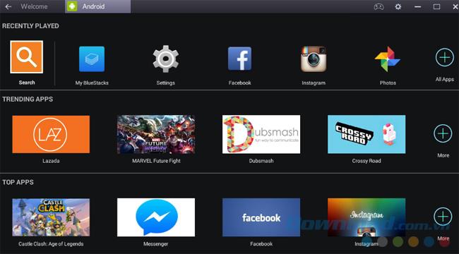 Petunjuk untuk menggunakan BlueStacks 2 di komputer