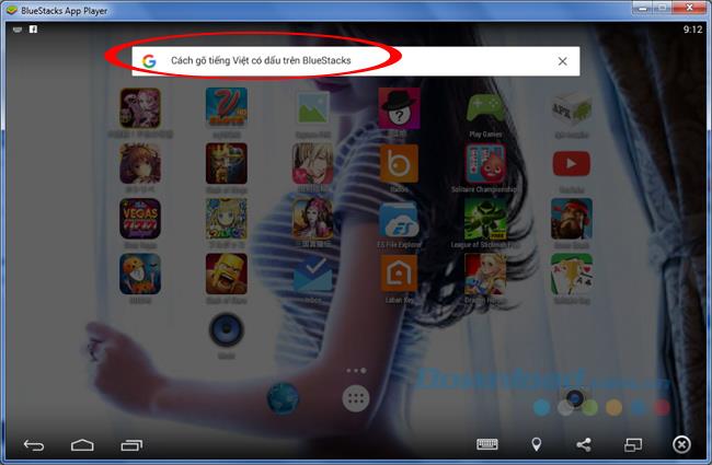 Bagaimana cara menaip Vietnam di BlueStacks?