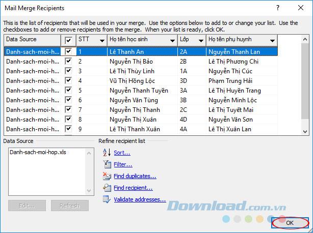 How to mix meeting invitations in Microsoft Word