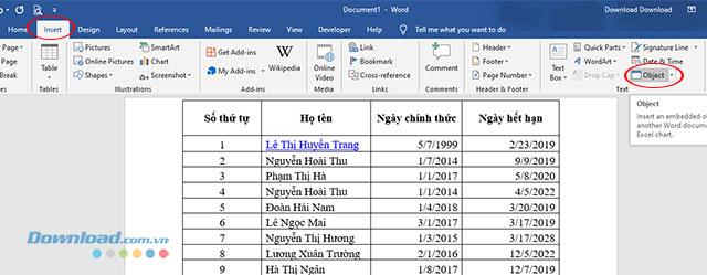 Comment insérer des feuilles de calcul Excel dans Microsoft Word
