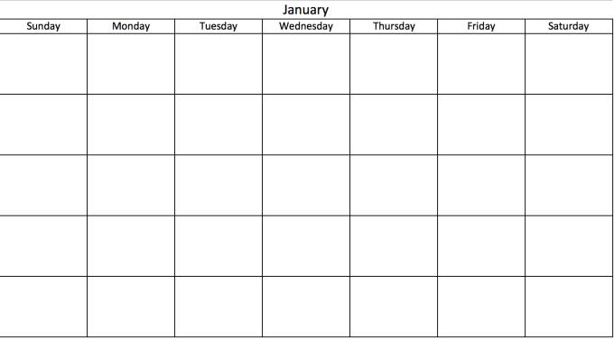 Instructions pour créer le calendrier 2020 dans Excel le plus facilement