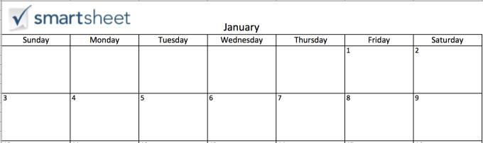 Instructions on how to create calendar 2020 in Excel easiest