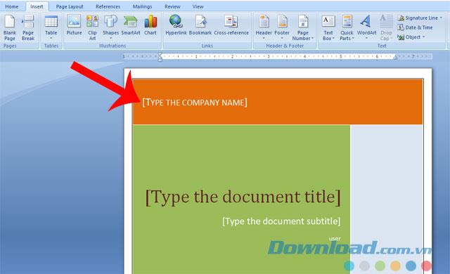Anweisungen zum Erstellen schöner Cover in Microsoft Word