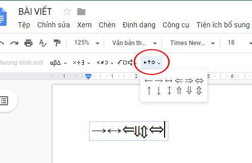 Instructions pour taper des formules mathématiques sur Google Docs