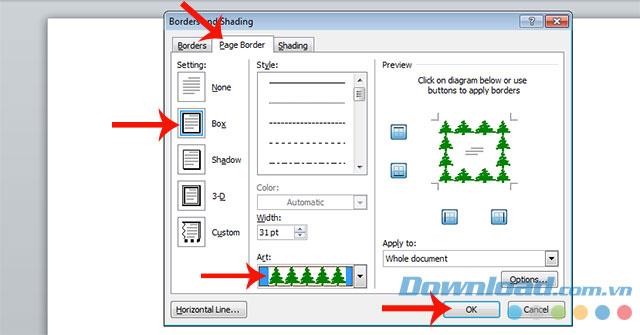 How to create borders for pages on Word