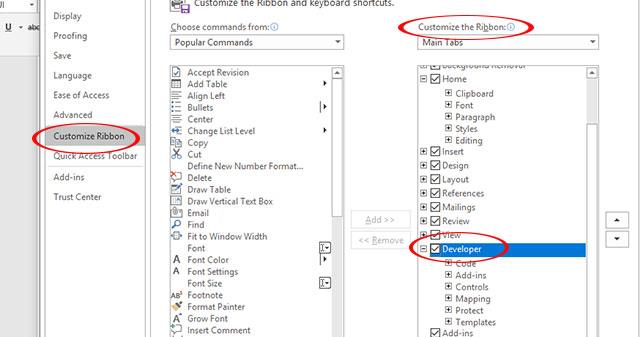 Microsoft Wordde doldurulabilecek formlar, formlar oluşturma