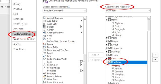 Create forms, forms that can be filled in Microsoft Word