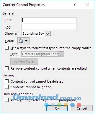 Créer des formulaires, des formulaires qui peuvent être remplis dans Microsoft Word