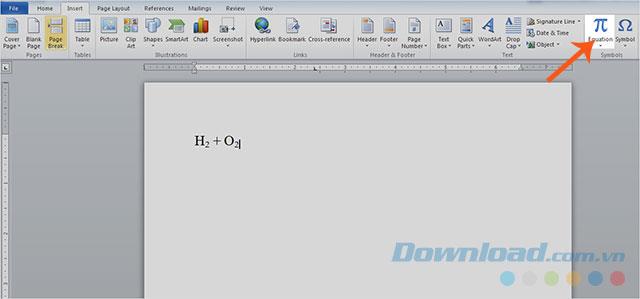 Instructies voor het schrijven van chemische formules op Microsoft Word