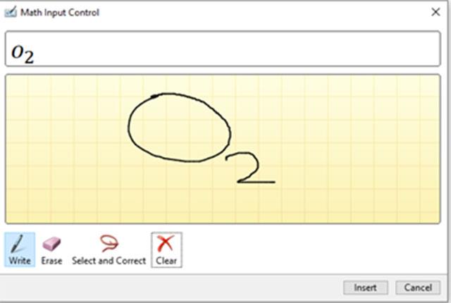 Instructions for writing chemical formulas on Microsoft Word