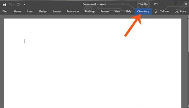 Instructions for writing chemical formulas on Microsoft Word