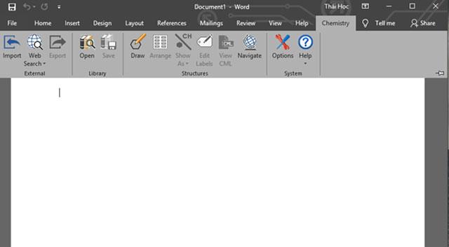 Instructies voor het schrijven van chemische formules op Microsoft Word